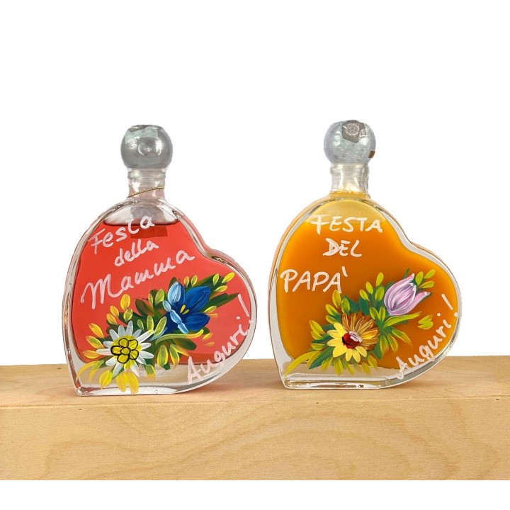 Bottiglie decorate Cuore