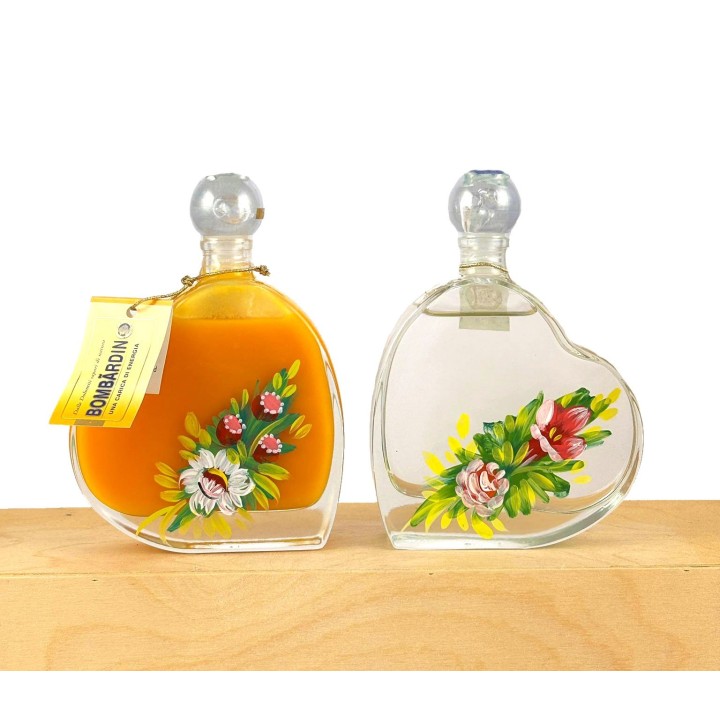 Bottiglie decorate Cuore