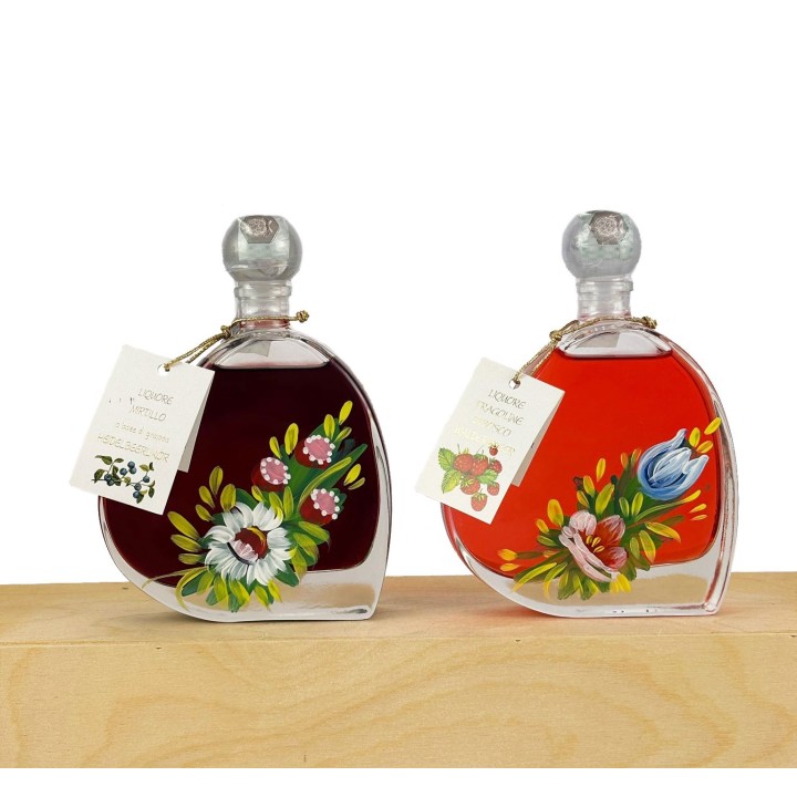 Bottiglie decorate Cuore